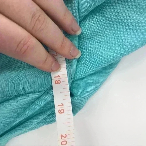 VINTAGE LINEN KAFTAN COVER UP WOMENS ML EMBELLISHED STONE LONG MAXI BOHO RESORT - Picture 5 of 16